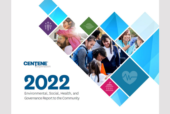 Cover of Centene's 2022 Report to the Community 