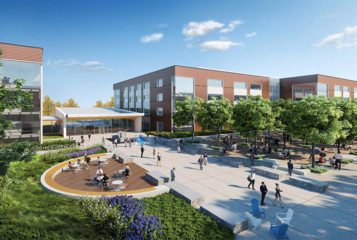 New campus rendering in Sacramento California