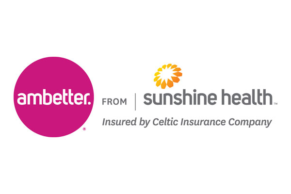 Logo of Ambetter from Sunshine Health a healthcare program of Centene Corporation