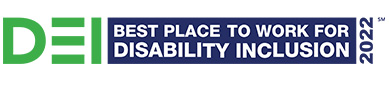 Best Place to Work for Disability Inclusion - 100 score Disability Equality Index DEI